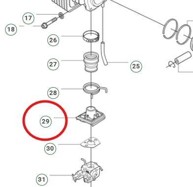 Karburátor tartó 356BTx