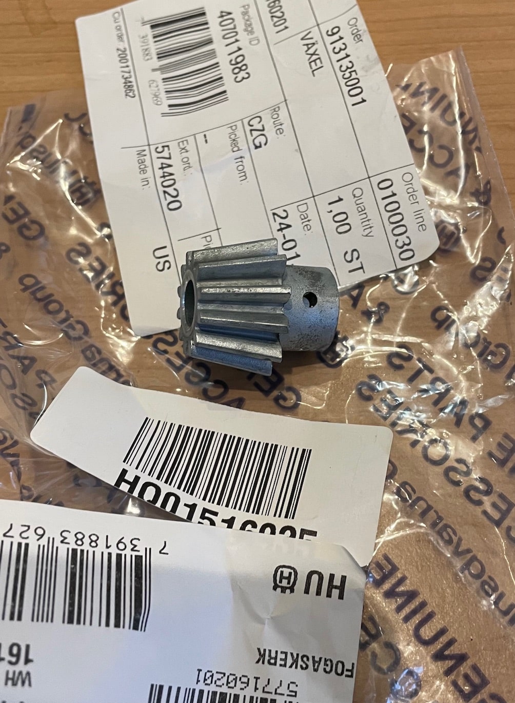 Husqvarna Spreader 75 fogaskerék - kúpkerék - meghajtó