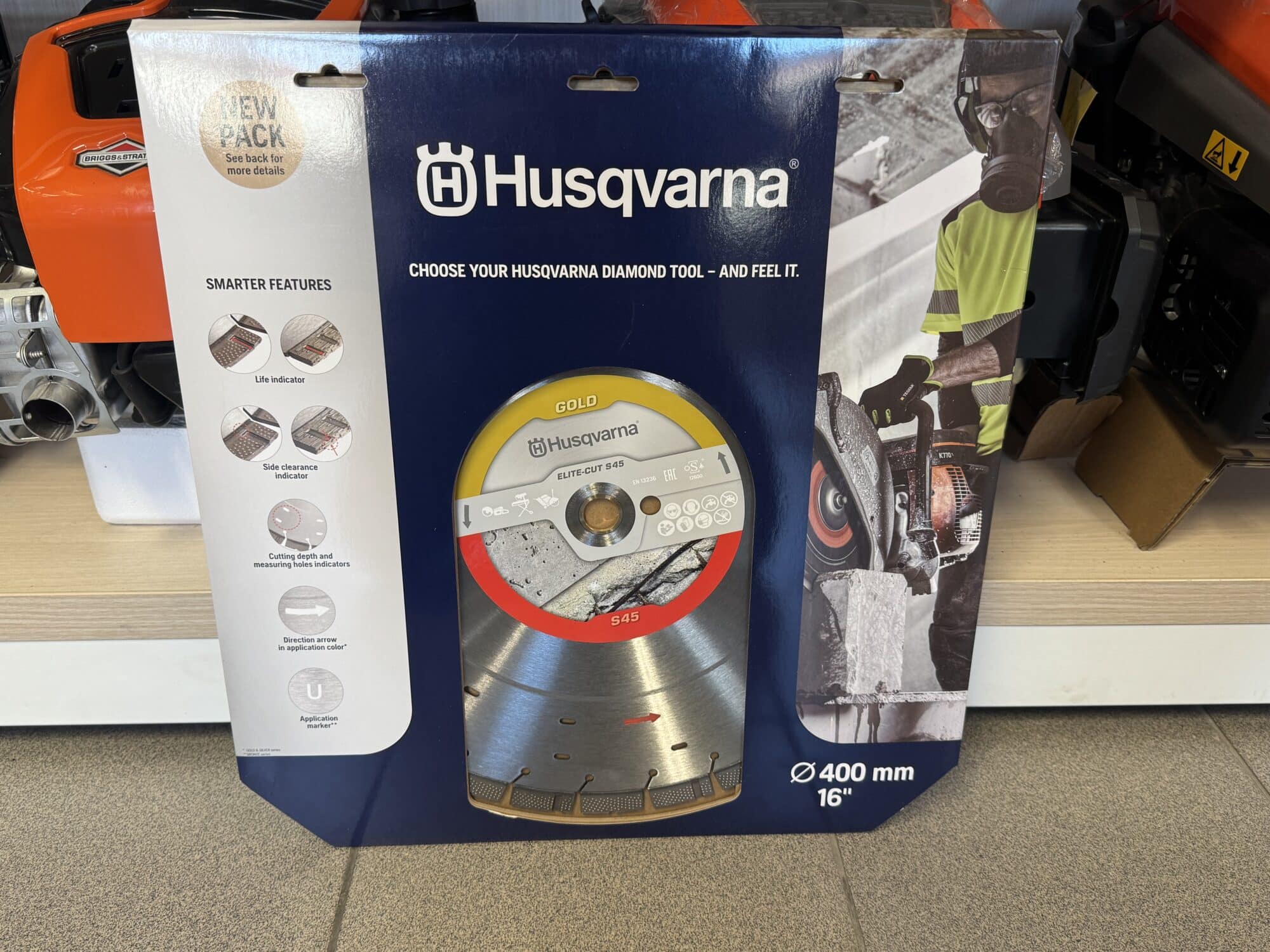 Husqvarna ELITE-CUT S45 Exo-Grit 400mm gyémánt vágótárcsa