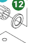Husqvarna 553RS tűgörgő pozícionáló