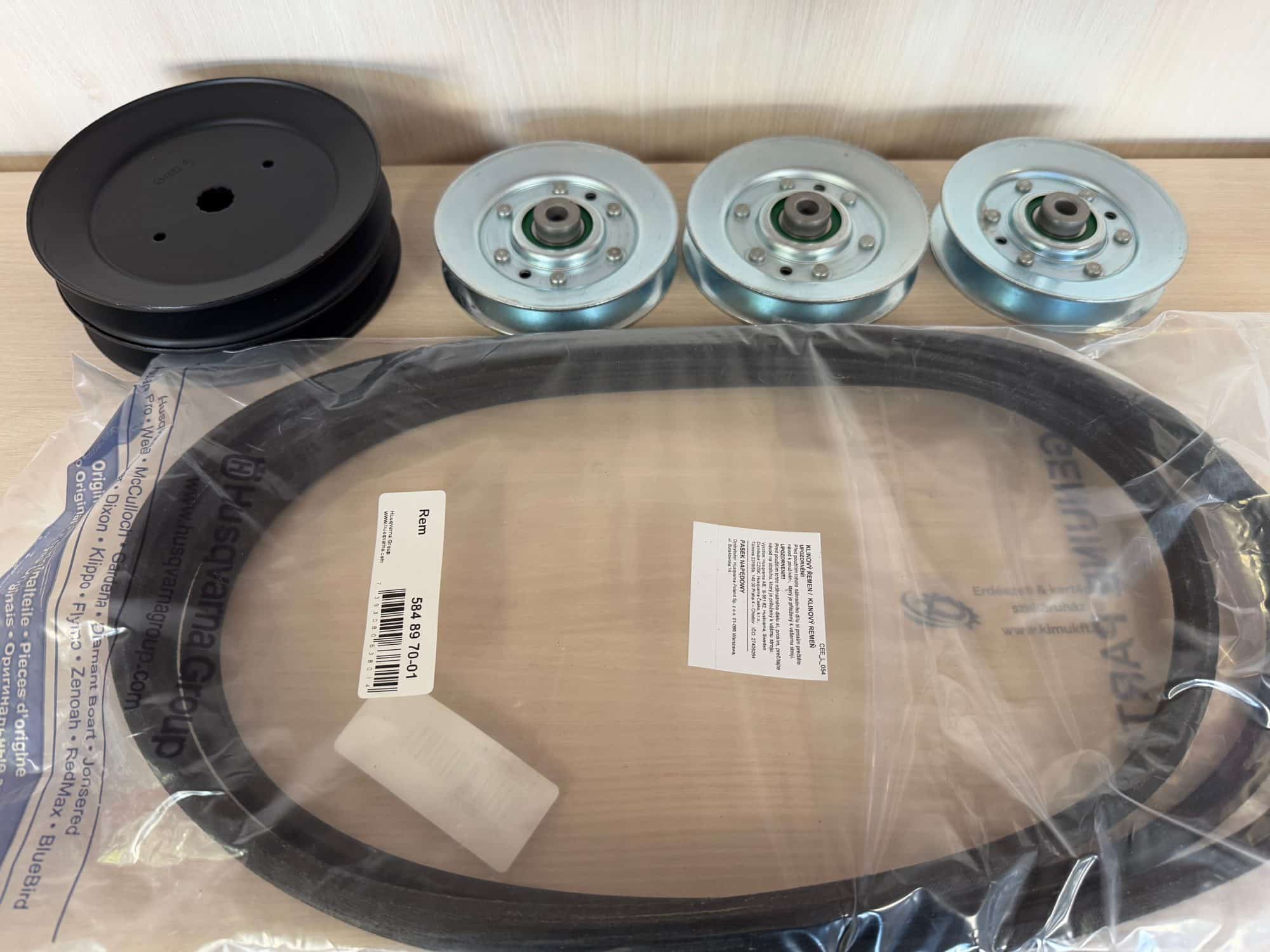 Fűnyíró traktor késmeghajtás javító szett Husqvarna CTH, McCulloch, Partner HRB típusokhoz