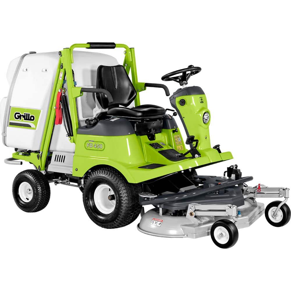 GRILLO magas ürítésű frontkaszás fűnyíró traktor FD 450 2WD ( Vágóasztallal )