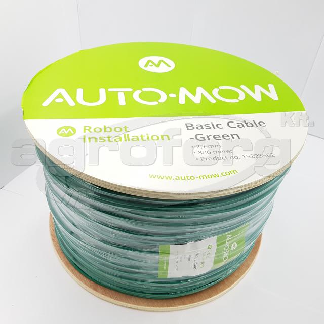 Elektromosság Auto-Mow Basic határoló vezeték, 2,7 mm, zöld, 800 m
