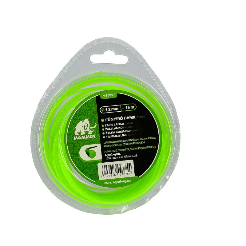 Damil 1.2mm kerek 15 méter MAMMUT bliszteres