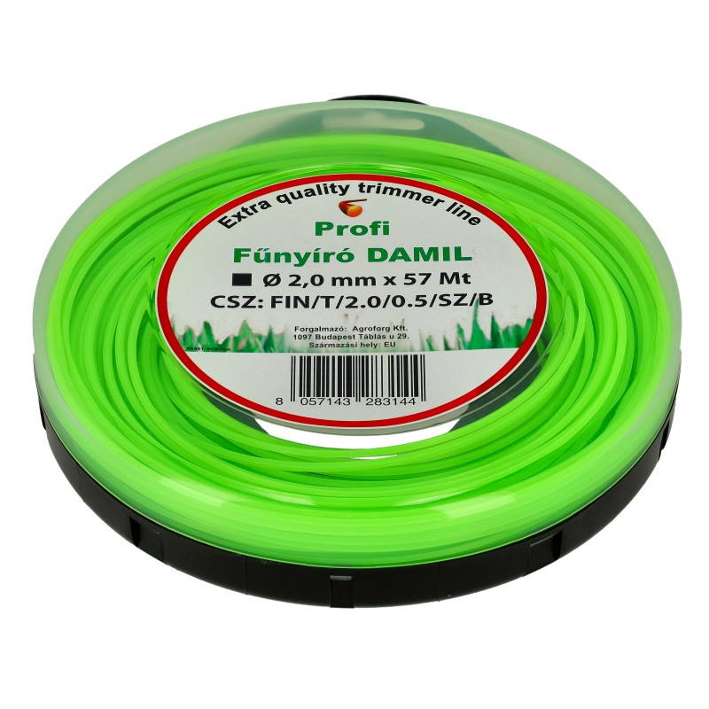 Damil 2.0mm szögletes   57 méter olasz