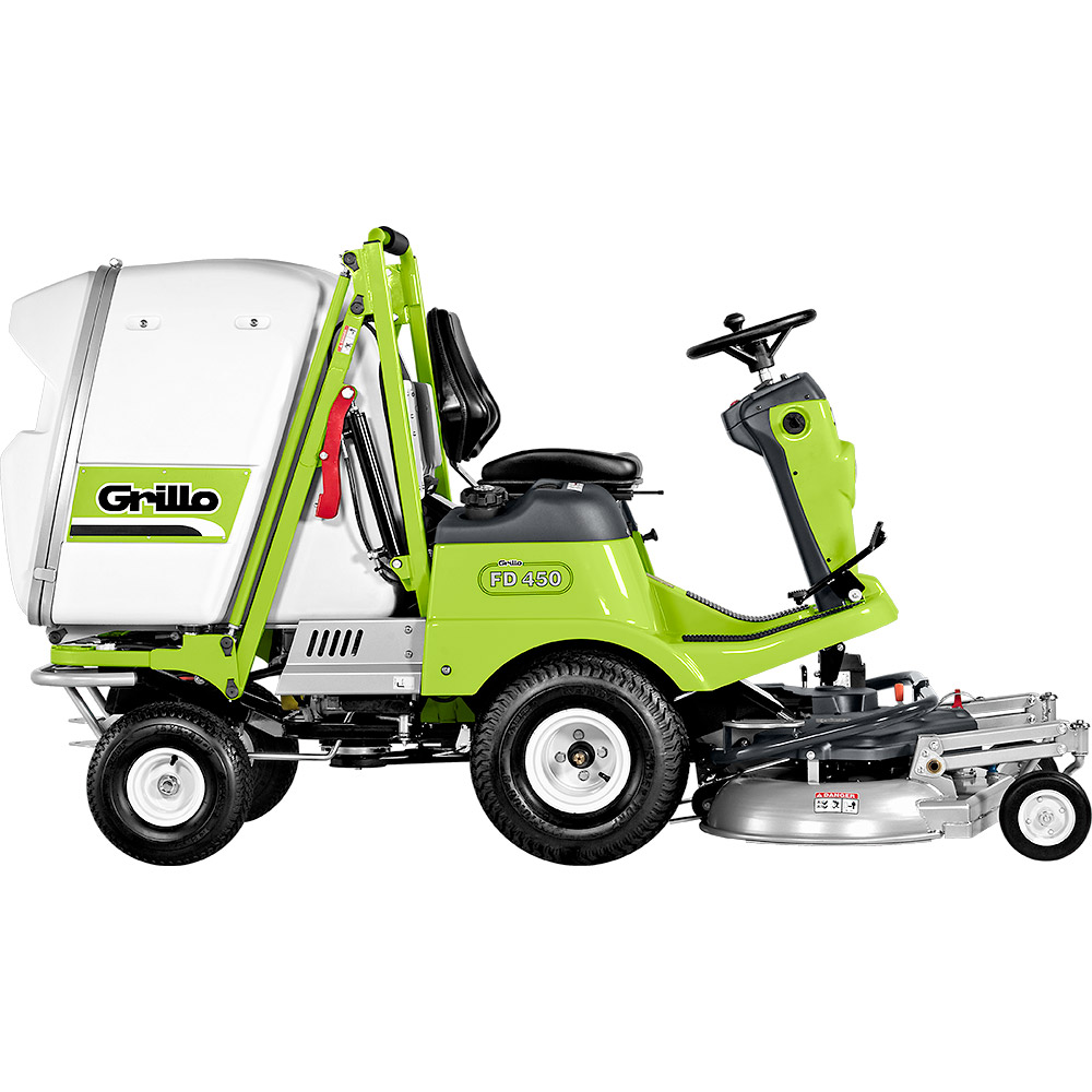GRILLO magas ürítésű frontkaszás fűnyíró traktor FD 450 2WD ( Vágóasztallal ) - Image 10