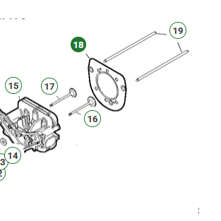 Kohler SV470 hengerfej tömítés