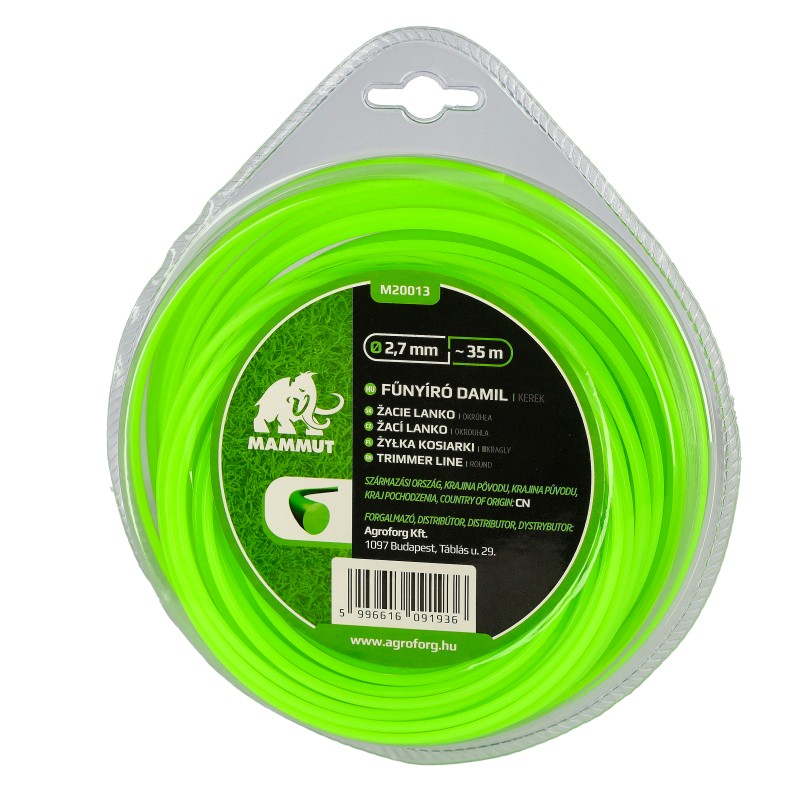 Damil 2.7mm kerek 35 méter MAMMUT bliszteres