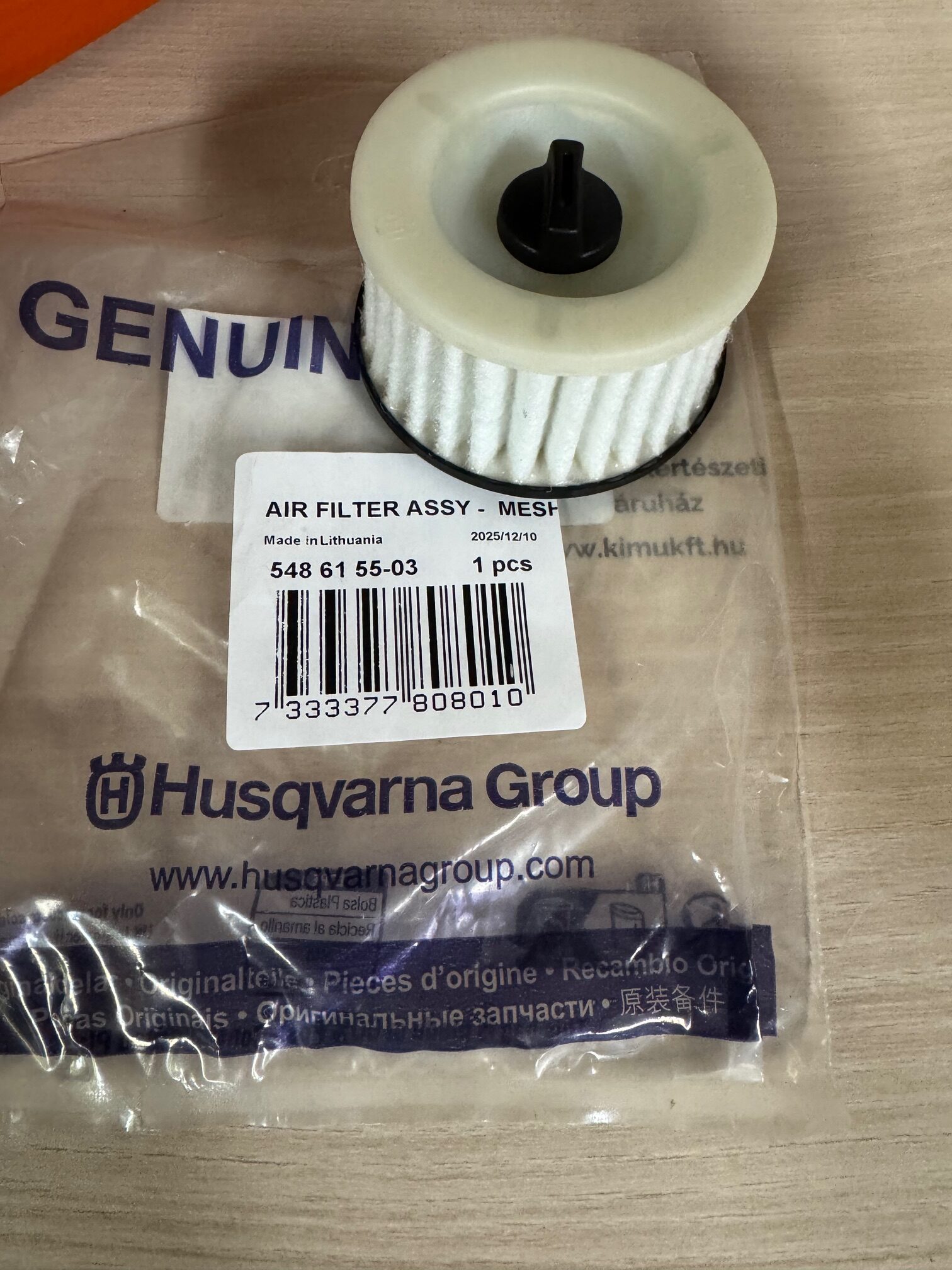 Husqvarna 564XP légszűrő 548615503