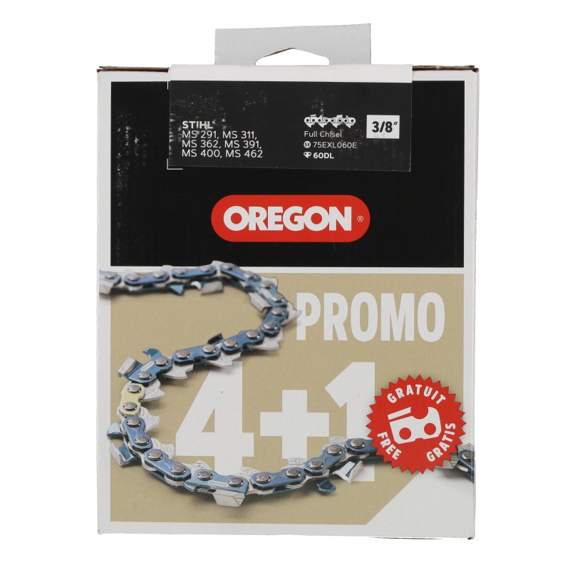 Lánc 3/8-1.6mm Oregon 75exl060e x 5 db